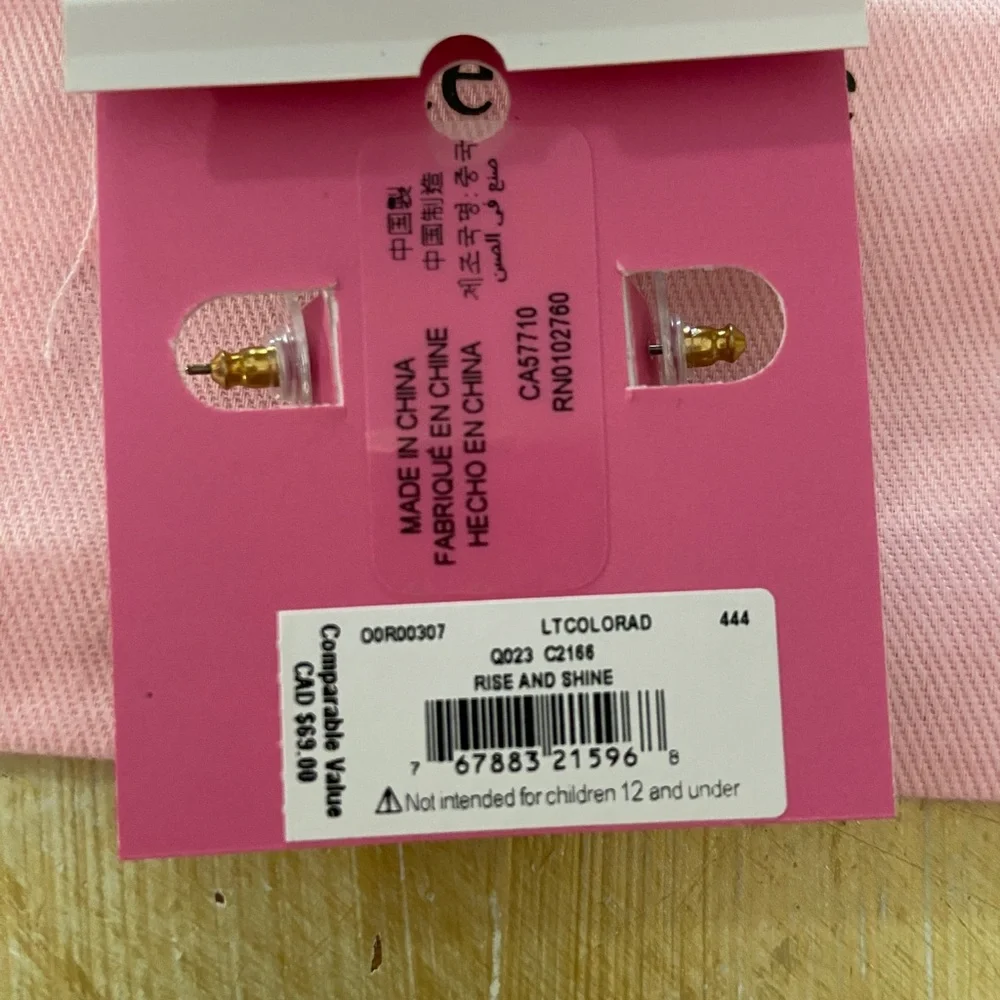 NWT Kate Spade Rise and Shine earrings - Picture 3 of 3